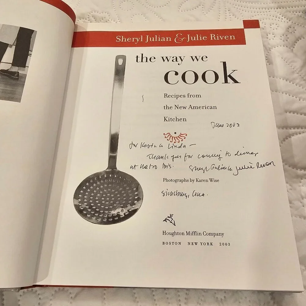 Two Signed Cookbooks: 
